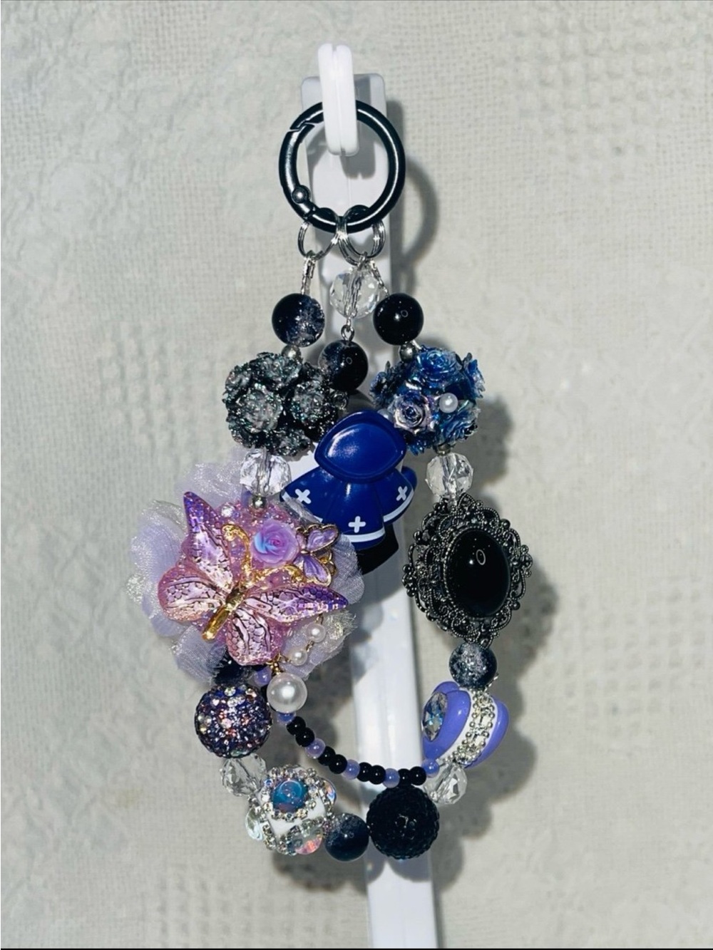 Skull Panda Phone Chain/Keychain - Picture 2 of 5